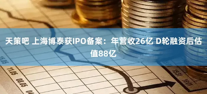 天策吧 上海博泰获IPO备案：年营收26亿 D轮融资后估值88亿