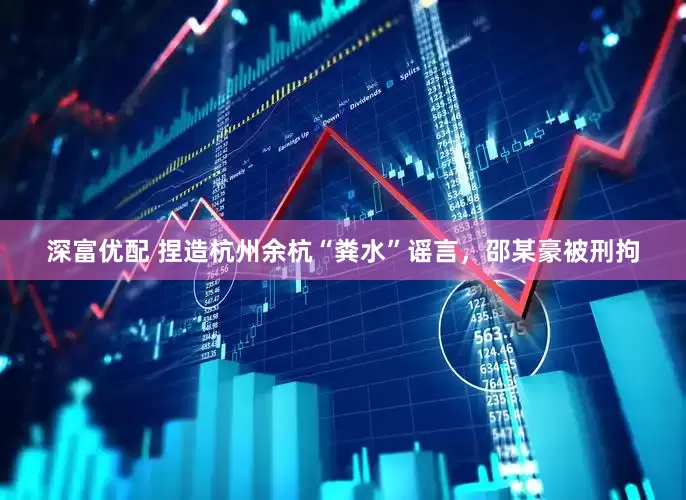 深富优配 捏造杭州余杭“粪水”谣言，邵某豪被刑拘