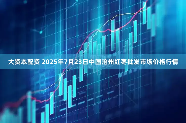 大资本配资 2025年7月23日中国沧州红枣批发市场价格行情